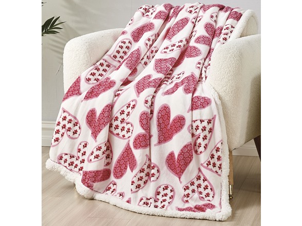 Noble House Scarlett Sherpa Throw