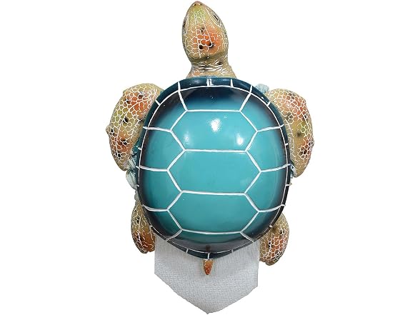 BLACK FOREST DECOR Blue Sea Turtle Toilet Paper Ho