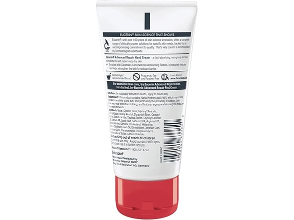 Eucerin Hand Cream Travel Size, 2.7oz 3pk