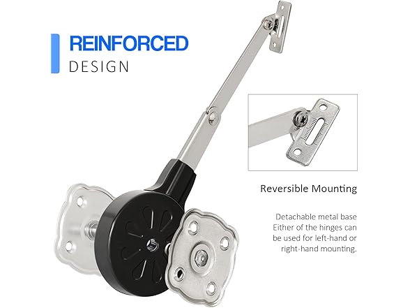MORINBO Lid Stay 90 Degree Open with Soft Close