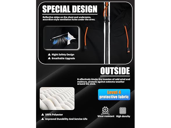 BANTREK Mens Waterproof Rain Jacket