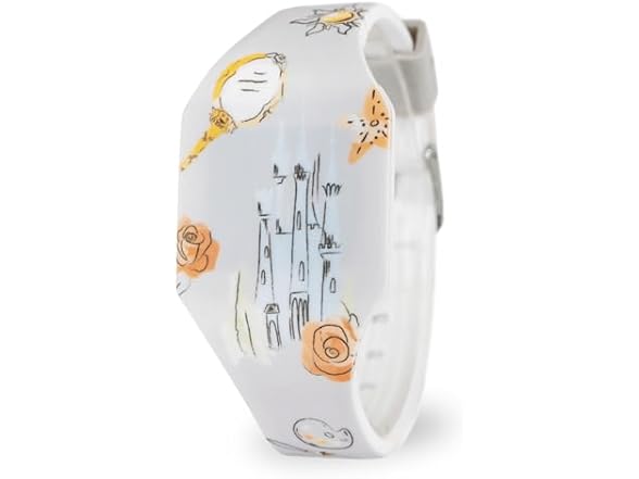 Disney Princess Watch Girls Age 4-7 White Strap