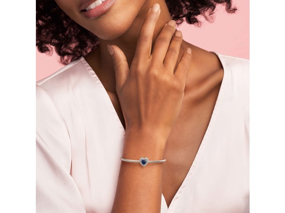 Pandora Sparkling Blue Heart Charm