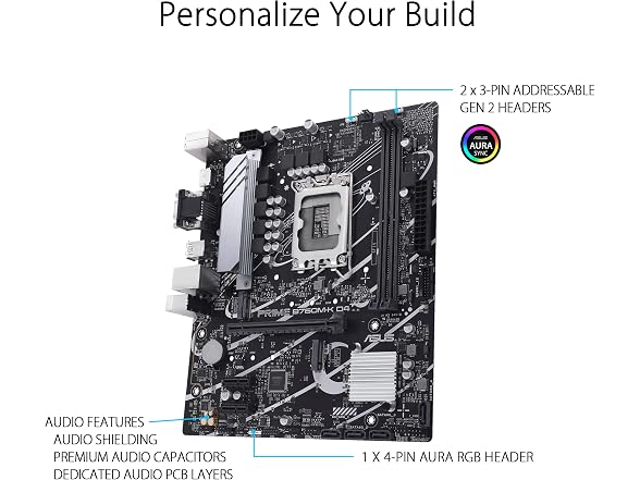 ASUS Prime B760M-K D4 Gaming