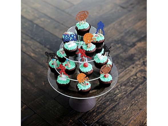 Gyufise 28Pcs Rugby Ball Player Toppers