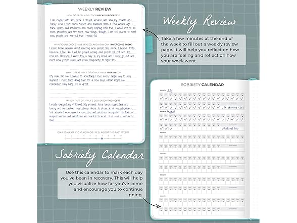 Addiction Recovery Journal & Workbook
