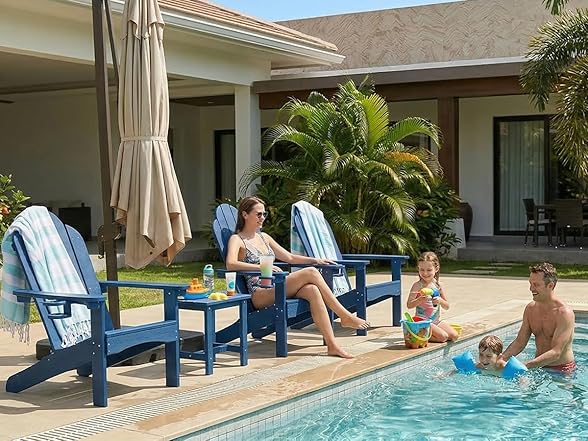 Set of 4 Black Patio Chairs 350lbs