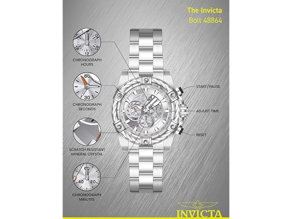 Invicta Bolt Quartz Chronograph Dial Watch