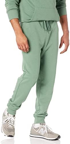 Amazon Essentials Men's Jogger Pants, Casual Relaxed Fit, Lightweight French Terry, Sage Green Loungewear, Tall, Medium