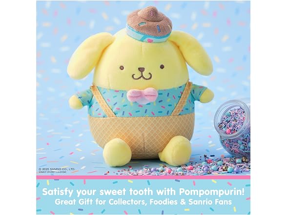 GUND Sanrio Pompompurin Ice Cream 6-Inch Plush