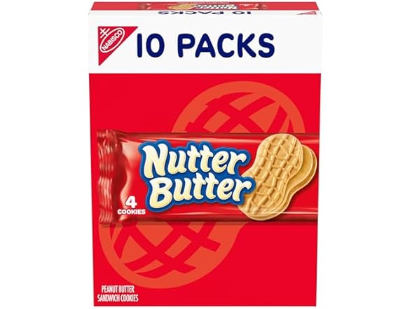Nutter Butter Peanut Butter Cookies, 10 Snack