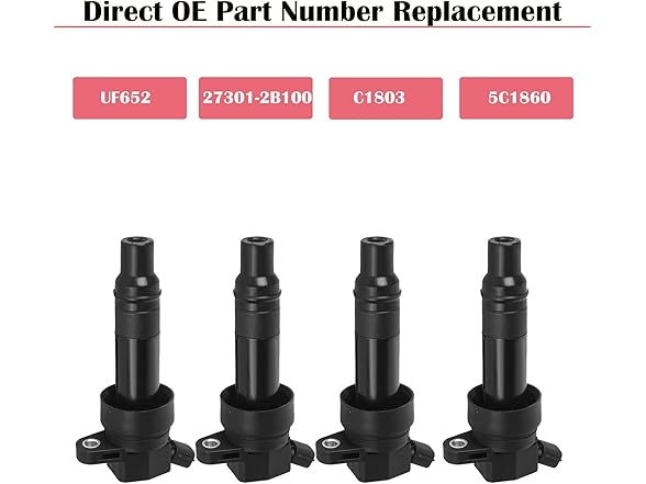 Ignition Coil Packs of 4 Fits Kia 