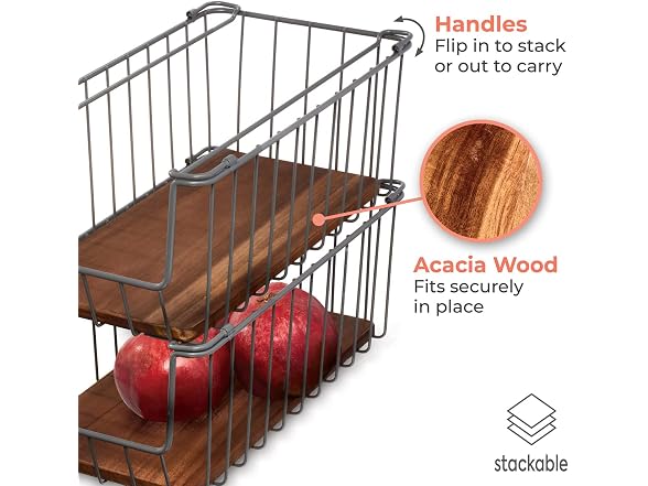 Open Front Wire Basket