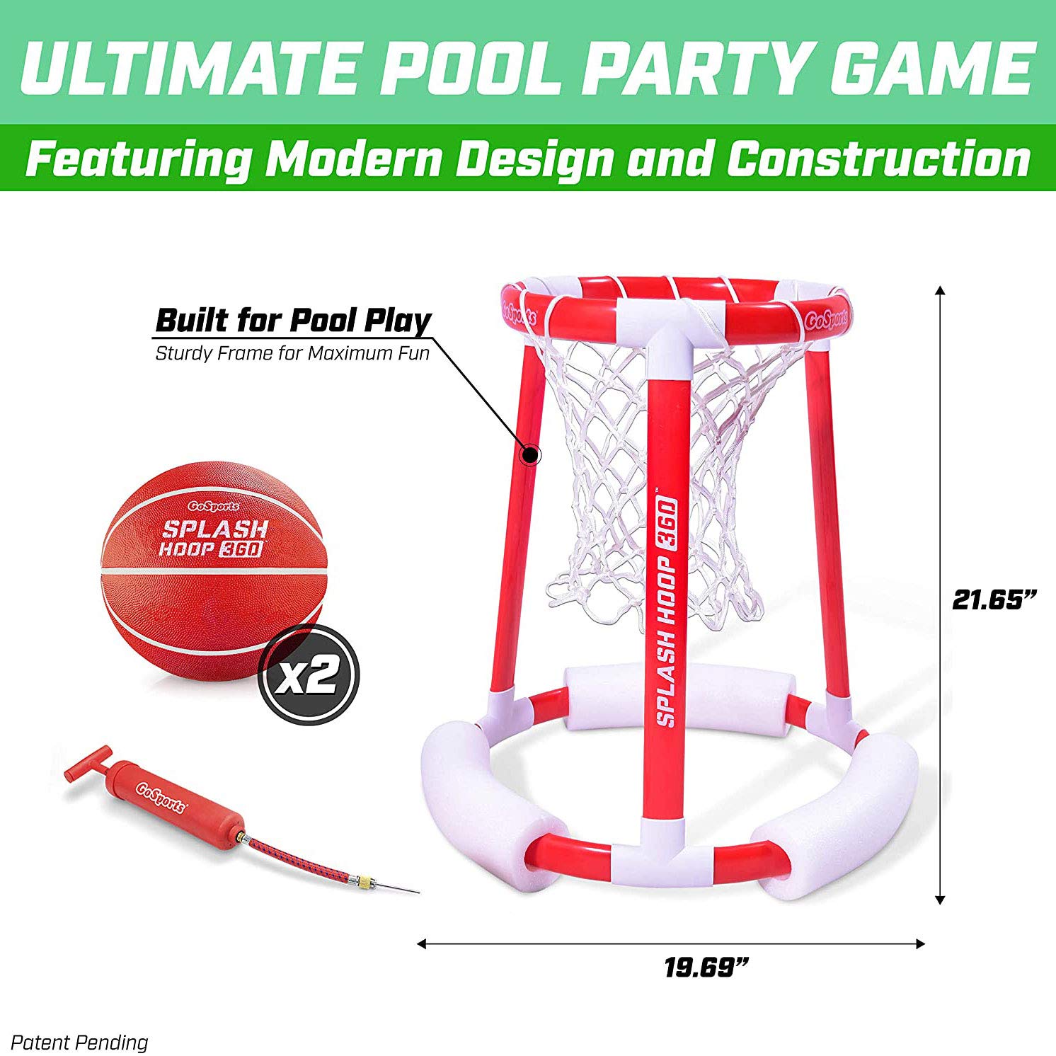 GoSports Splash Hoop 360 Floating Basketball Game - Gallery 7