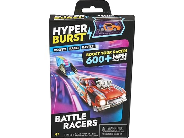 Hyper Burst Battle Racers Orange Storm Car & Launcher