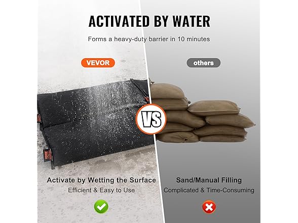 VEVOR Water Flood Dam Bags 6 Pack
