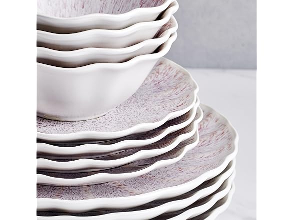 Mikasa Isla Hand Crafted 12 Piece Plates Bowls Dinnerware Set
