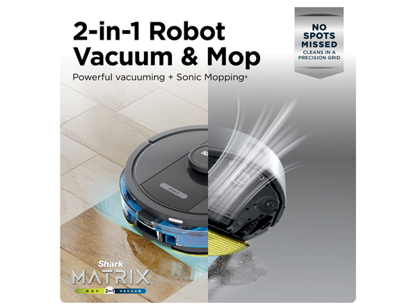 SHARK RV2402WS_S&D IQ 2-in-1 Robot Vac & Mop