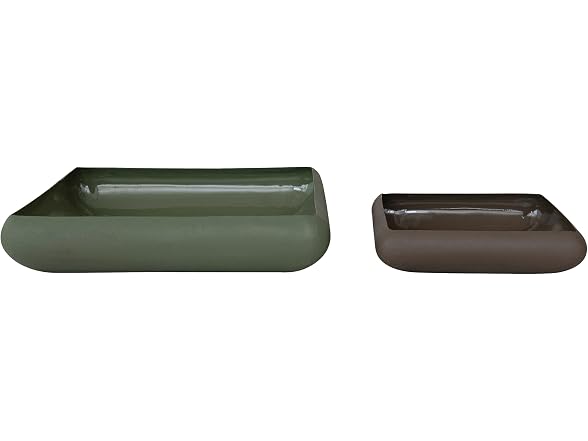 Bloomingville 2-Piece Decorative Enameled Metal Bowls