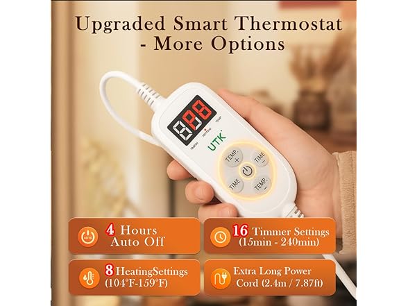 Fast Heating Pad for Neck/Shoulders/Back