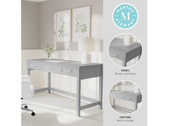 Martha Stewart Hutton Shaker Style Home Office Desk