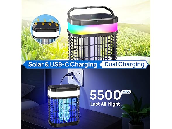 Fluencara 3-in1 Rechargeable Bug Zapper