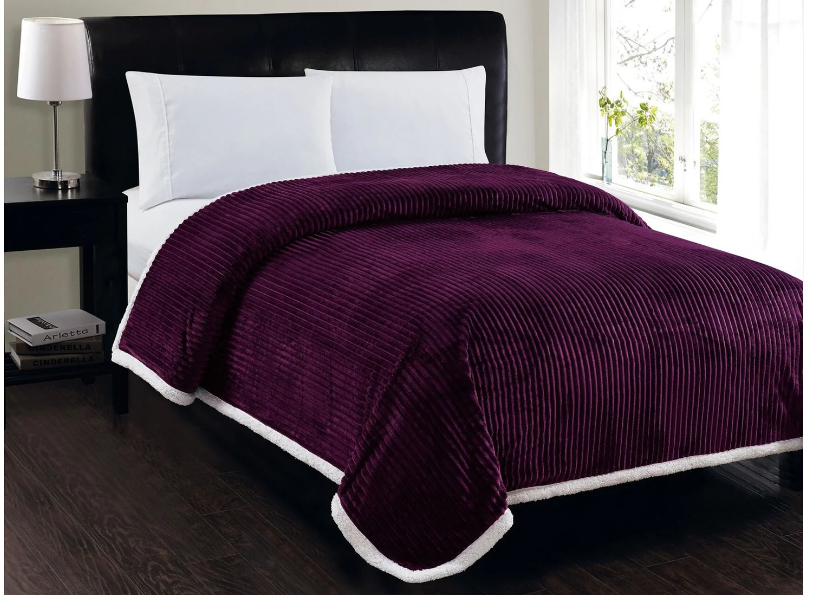 Ultra Soft Plush Corduroy Sherpa Blanket - Gallery 16