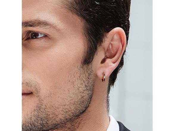 Motbegit Small Gold Hoop Earrings