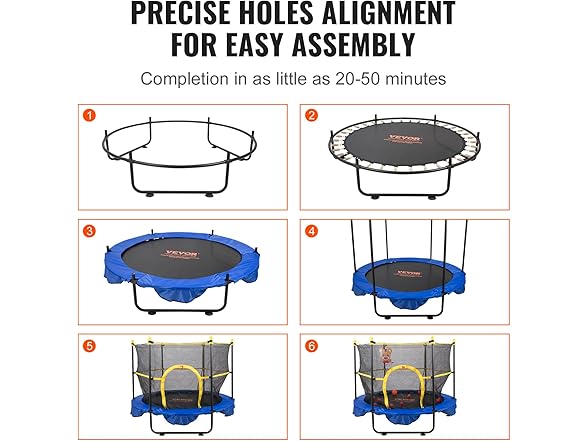 VEVOR 5FT Trampoline for Kids