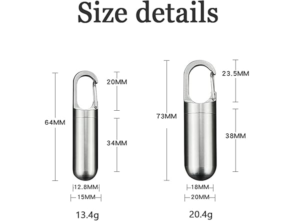 Keychain Pill Holder