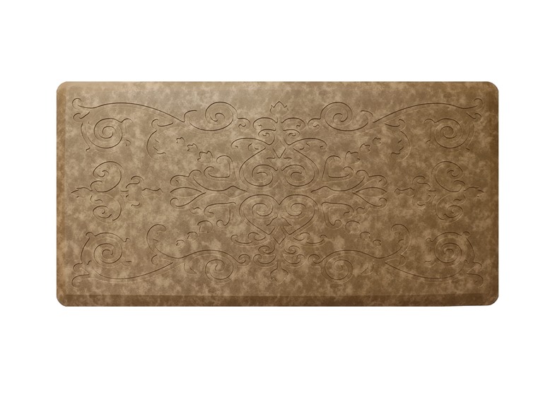J&V TEXTILES EMB06 20 in. X 39 in. MEDALLION EMBOSSED MAT