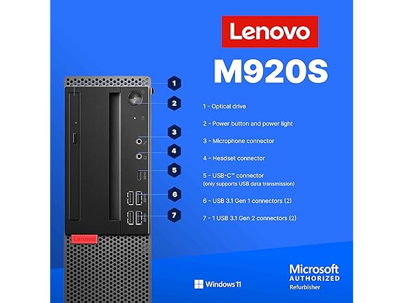 Lenovo M920S Windows 11 Desktop 16GB 500GB