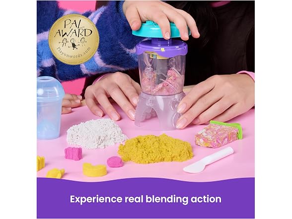 Kinetic Sand, Smoothie Mixer Playset with 14 oz Play Sand