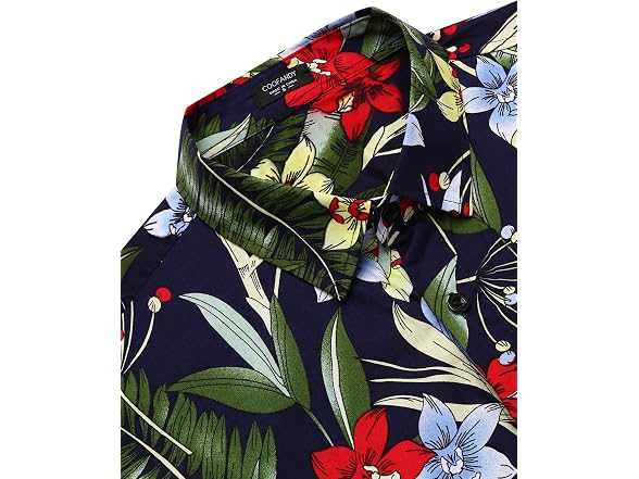 Coofandy Men (XL) Hawaiian Shirt Short Down Shirts
