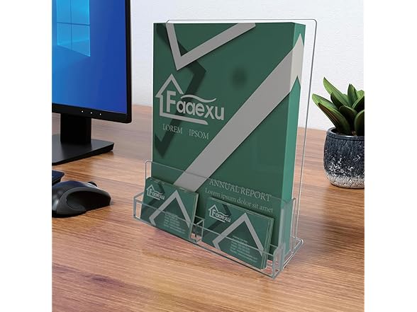 Faaexu 2Pack Acrylic Brochure Holder