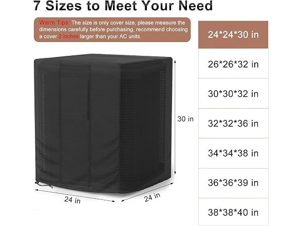 Mrrihand Central Air Conditioner Cover for Outside Units