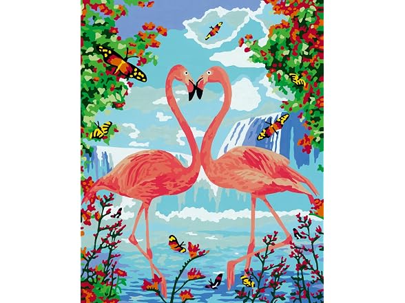 Ravensburger Flamingo Love Paint by Numbers Kit Up