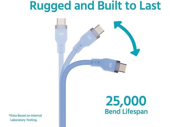 Monoprice USB-C Cable 6ft Blue