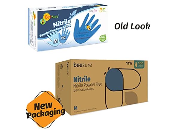 Nitrile Powder Free Exam Gloves, 100