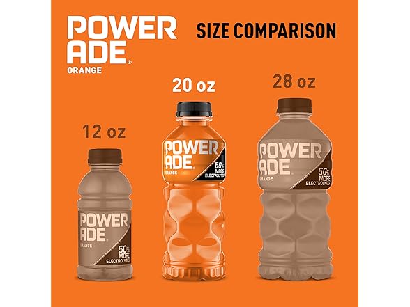 8PK POWERADE Sports Drink Orange, 20 Ounce