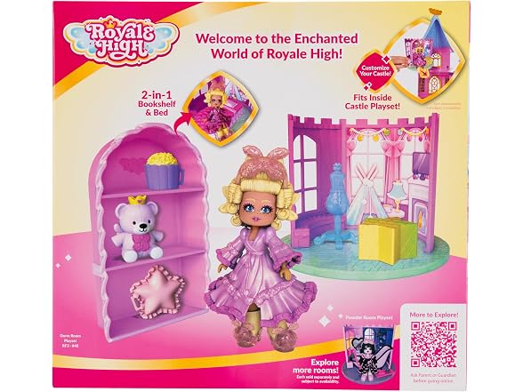 Royale High Dorm Room Playset - 1 Doll, 5 Accessories