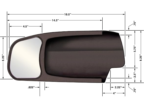 CIPA CIPA 11400 Dodge Custom Towing Mirror