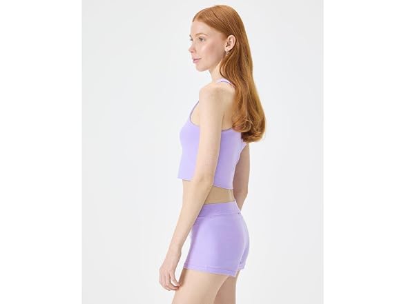 Florence By Mills Women (S) Side Crop Tank Top