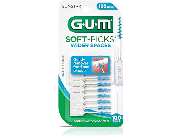 GUM Soft-Picks Wide Space 100 Count (Pack of 3)