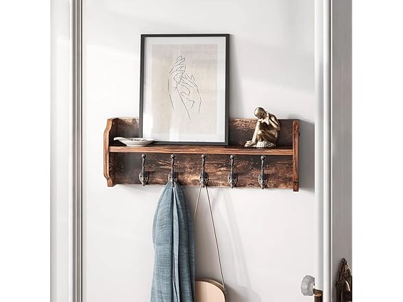 rumdraw 5-Pack Rustic Wall Hooks