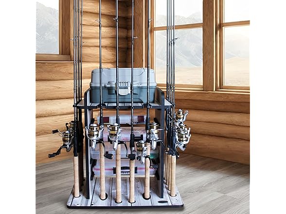 Rush Creek Creations 14 Fishing Rod Rack
