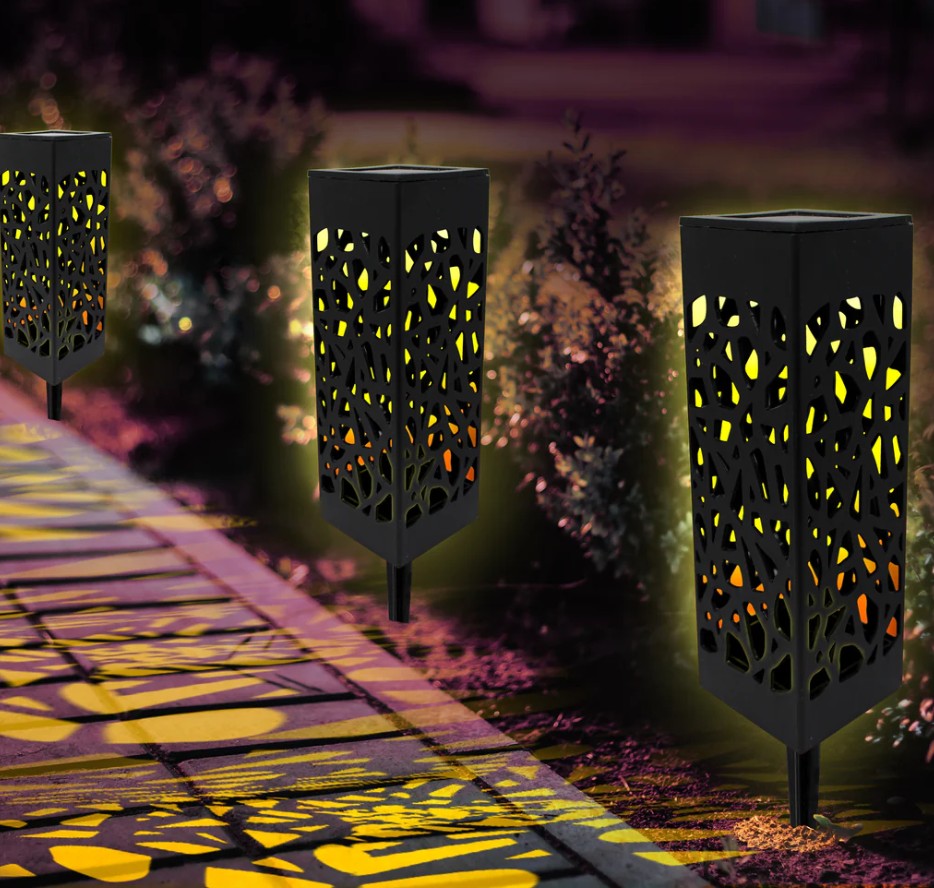 Aduro 2 Pack Solar Powered Outdoor LED Path Lights - Gallery 7