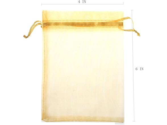 KUPOO 4" x 6"Drawstring Organz Pouch