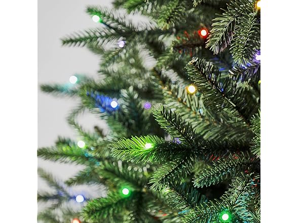 7.5 ft Pre-Lit Holiday Symphony Spruce Artificial Christmas Tree