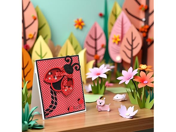 1Pc Silver Ladybug Shaker Metal Cutting Dies Stencil